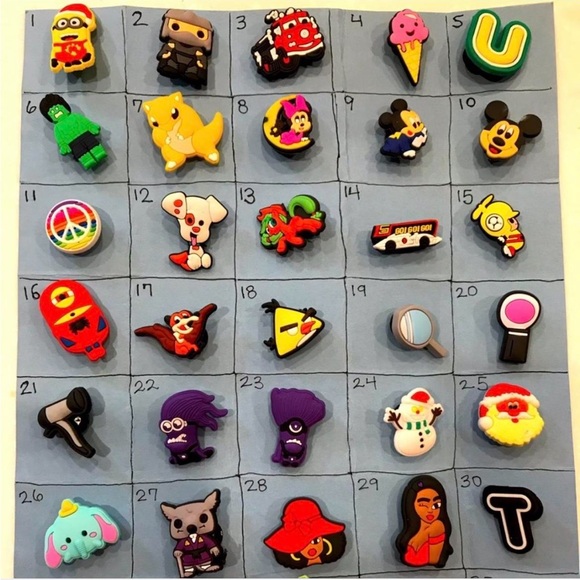 CROCS Other - Colorful Cartoon Character Shoe Charms Set